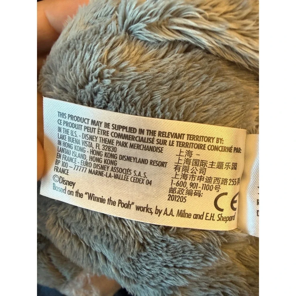 Disney Parks Eeyore Plush Winnie the Pooh Grey Stuffed Animal Toy 10 inch